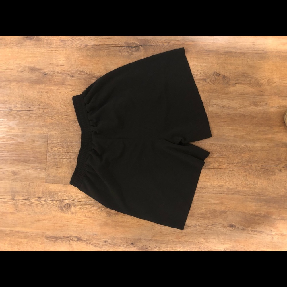 High waisted wide leg black shein Shorts size L